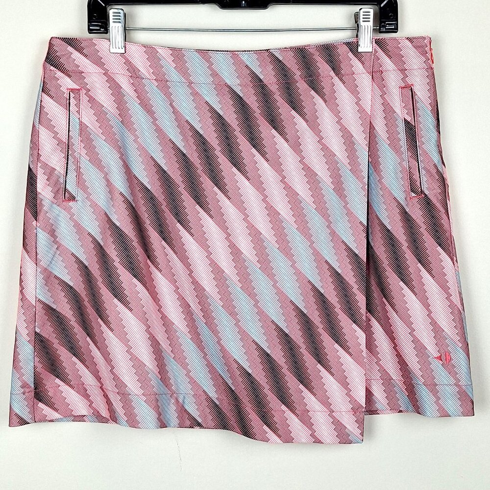Grand Slam Athletic Skort, Size 12. Pink Gray Coral Tennis Moisture Wicking Golf